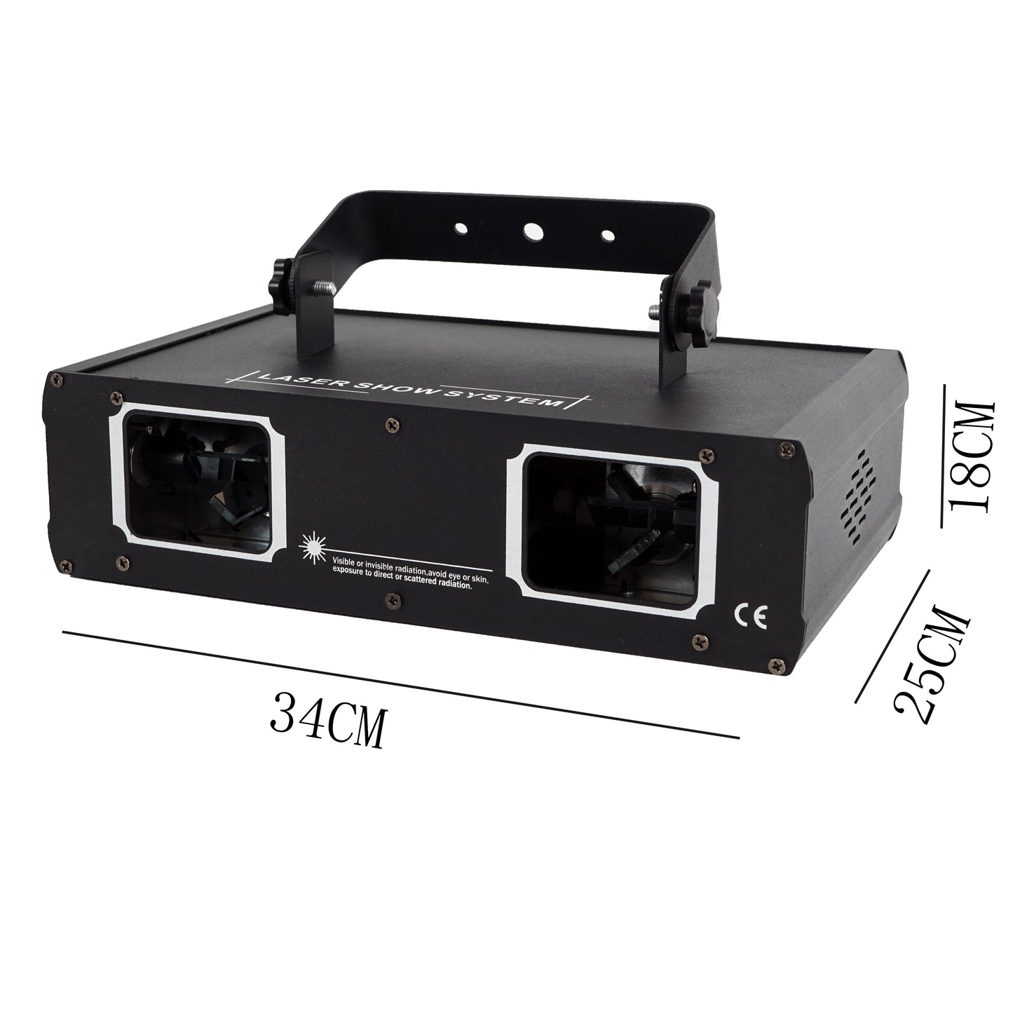 Disco Laser Dual Lens rgb Beam Line Scanner Projector dmx 512 Apply To dj Party Wedding Bar Stage Light