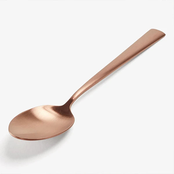 Cutipol | Duna Matte Copper Portugal Handmade Stainless Steel Knife, Fork and Spoon Dessert Dinner Tableware - Duna Matte Copper