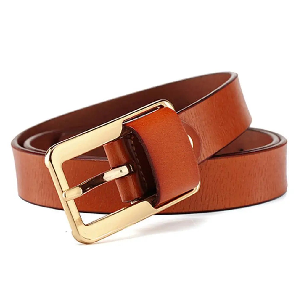Fashionable Personality Green Belt Simple Narrow Waistband Skirt Decorative Genuine Belts for Women Accessories FCO143
