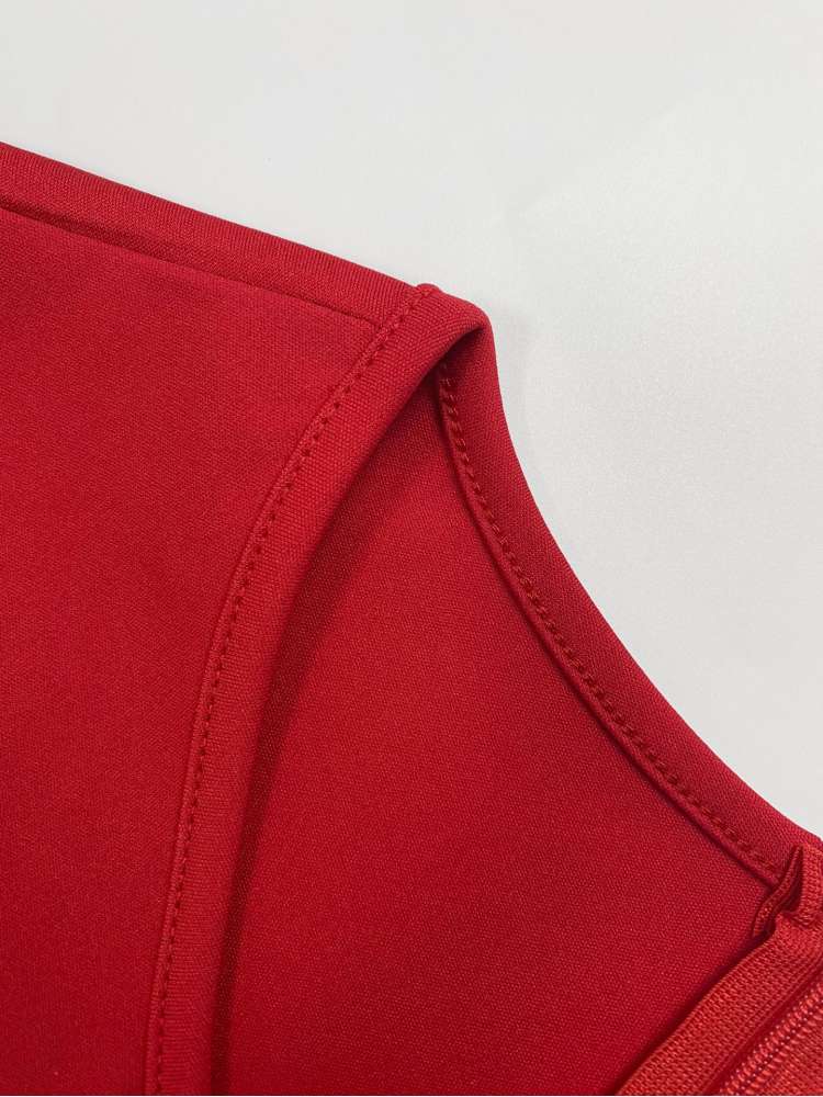 Plain Ruched Elbow Sleeve Midi Dress