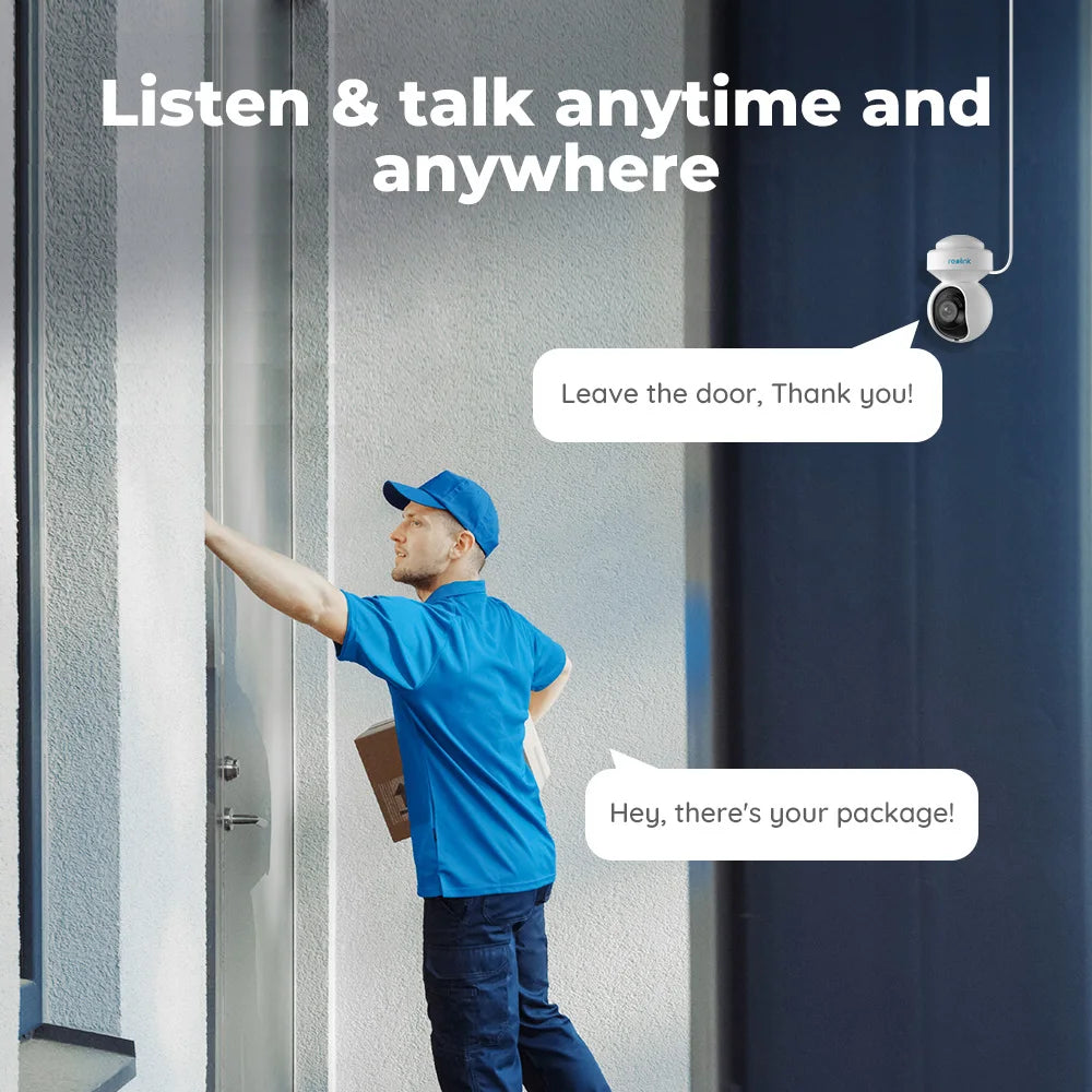 Reolink E Series 3MP WiFi Camera 4MP Baby Monitor 5MP Pan-Tilt IP Cam Smart AI Detection