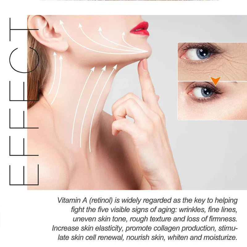 Retinol Wrinkle Removing Cream Fade Fine Lines Anti Aging Firming Lifting Moisturizing Brightening Skin Care Korean Cosmetics