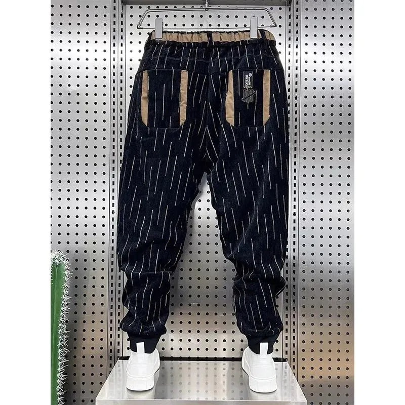 Pants Striped Hip Hop Streetwear