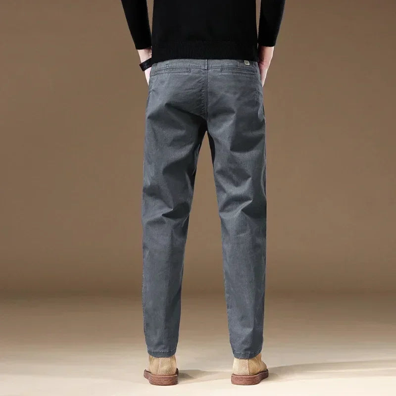 Winter Autumn Mens Cotton Casual Pants Regular