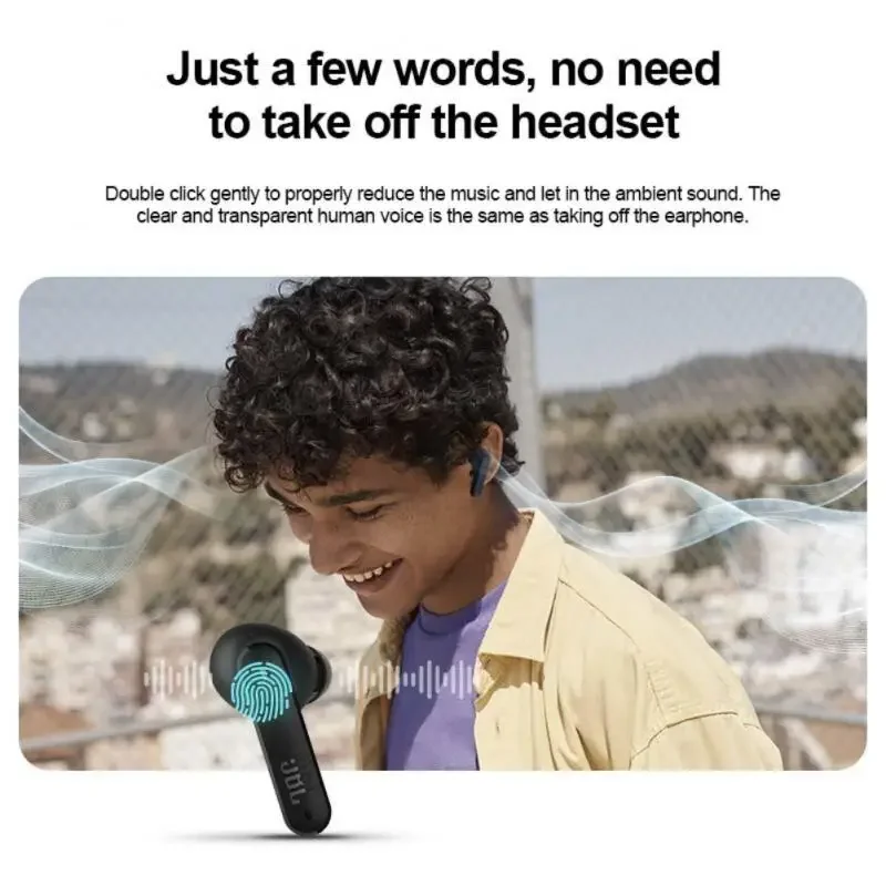 Original JBL Tune 230nc TWS Wireless Bluetooth Headset Stereo Bass Waterproof