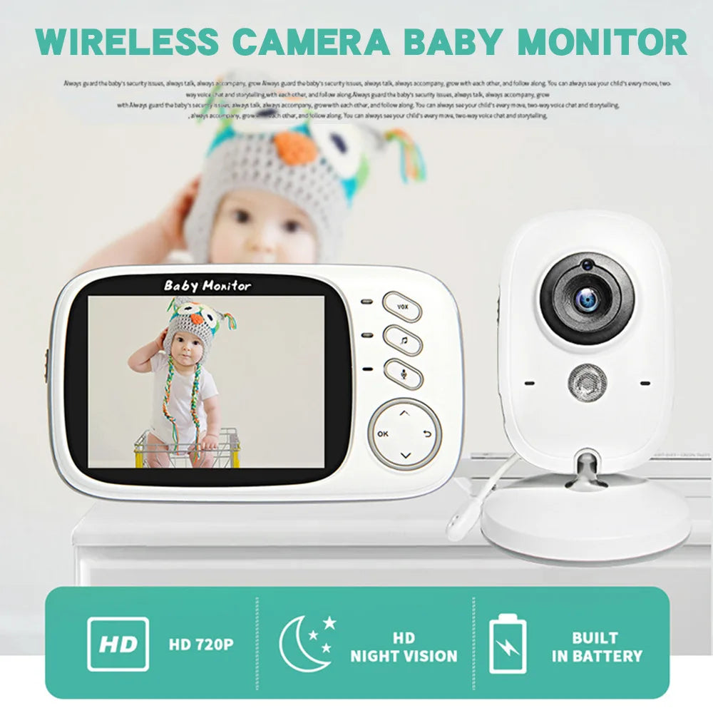 Baby Monitor 3.2'' IPS Screen With Digital Camera And Audio