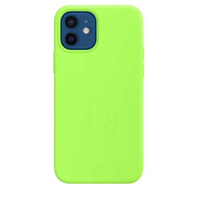 Original Official Logo Silicone Phone Cases for iPhone 11 12 13 14 Pro Max Skin for Apple iPhone 13 14 11 Full Cover Protector