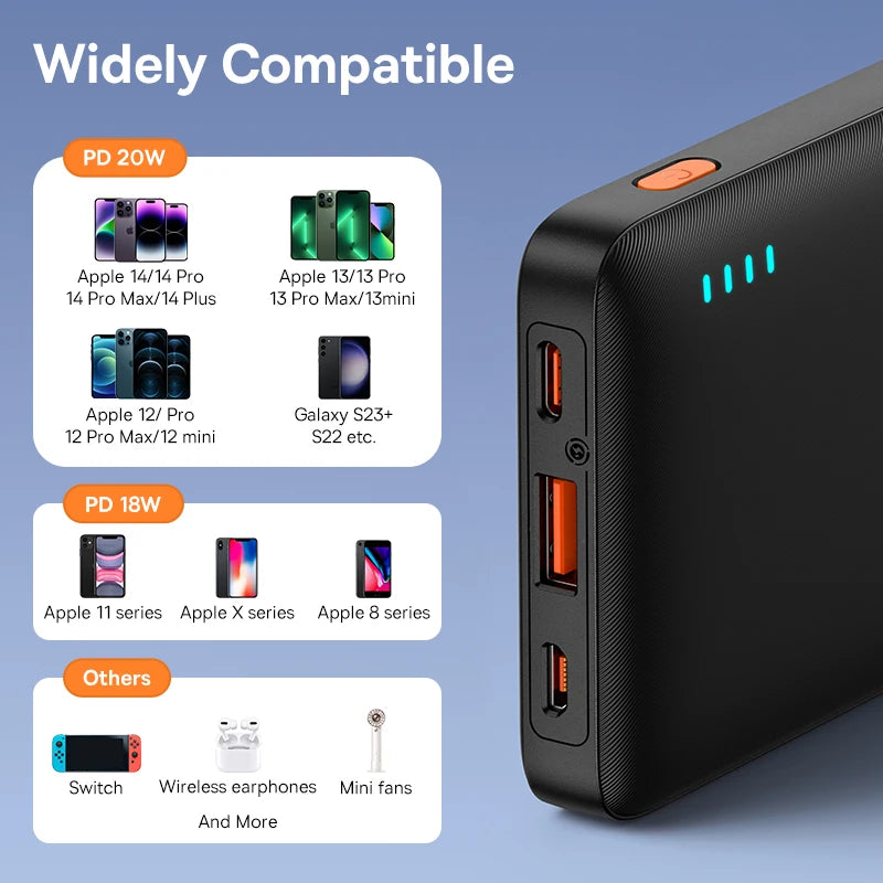Baseus Airpow 20W Power Bank 10000mAh 20000mAh Fast Charge Powerbank