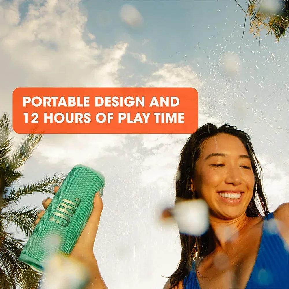 Original JBL Flip 6 Bluetooth Speaker FLIP6 Portable IPX7 Waterproof Outdoor Stereo Bass Music Track Independent Tweeter