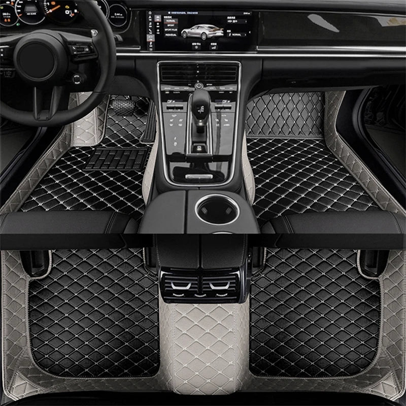 Carpets Car Floor Mats For Honda Fit Jazz 2007 2006 2005 2004 Auto Interior Styling Protect Waterproof Leather Rugs Decoration