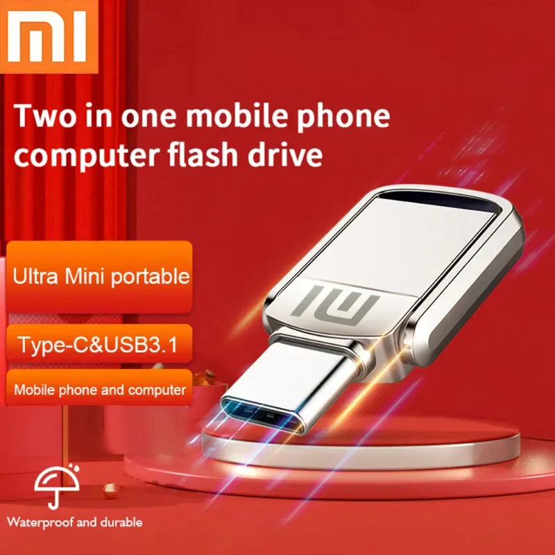 Xiaom 2TB USB Flash Drives High Speed Pendrive Real Capacity USB Memory 2TB Stick Pen Drive Creative Business Storage U Disk