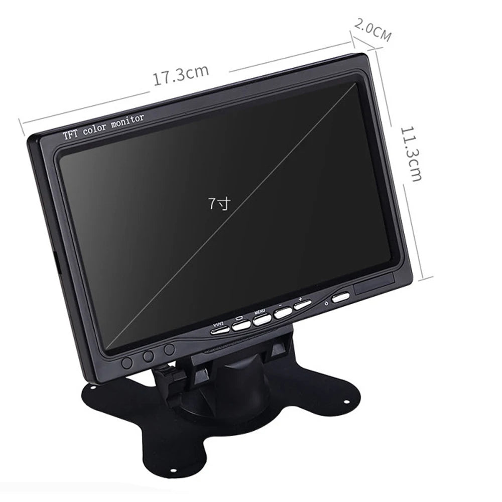 Small LCD Car Monitor With AV / VGA / HDMI Input for Raspberry Pi / CCTV / PC