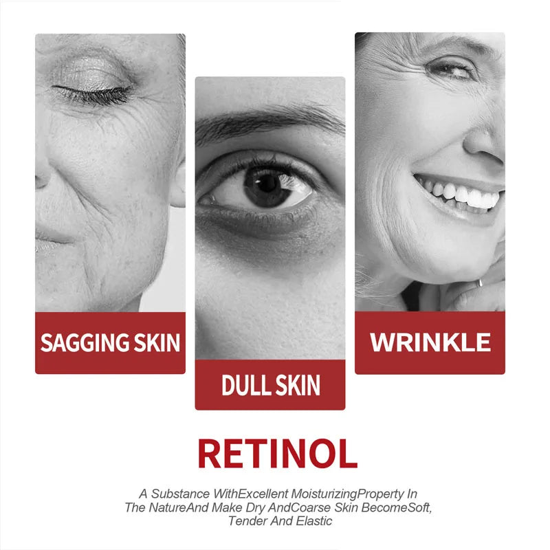 Retinol Wrinkle Removing Cream Fade Fine Lines Anti Aging Firming Lifting Moisturizing Brightening Skin Care Korean Cosmetics