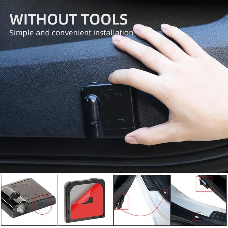 Car Door Welcome Laser Led Projector Logo Light Wireless Car Accessories For Nissan X-trail Qashqai Note Juke Sentra Patrol