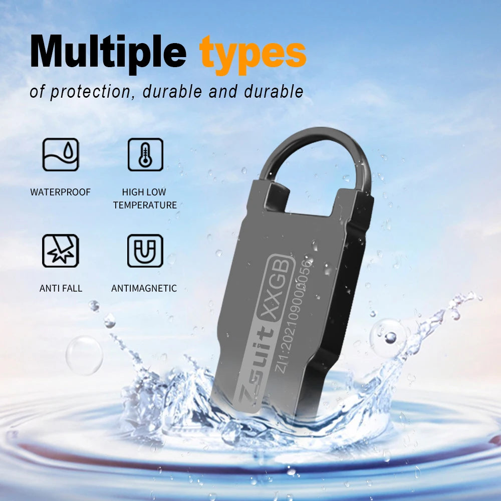 High Speed Memoria Flash Drives Pendrive 64GB 32GB Waterproof