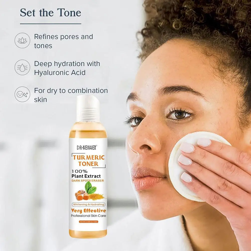 Turmeric Face Serum Whitening Dark Spot Remover Acne Scar Bright Skin Corrector Facial
