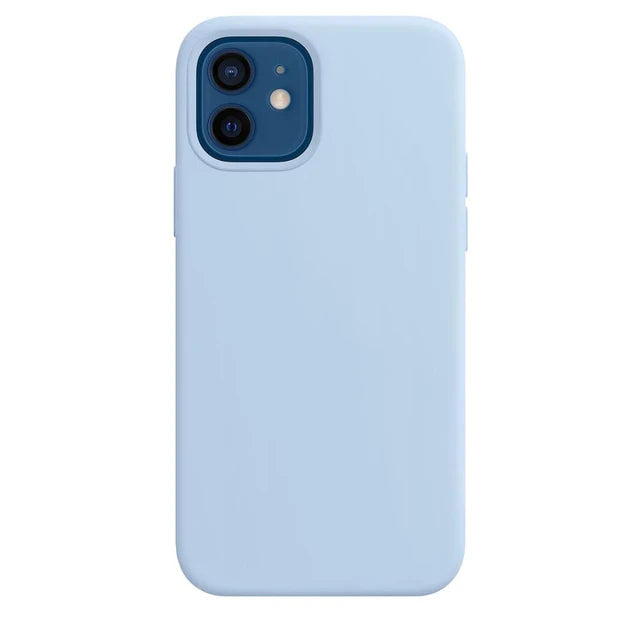 Original Official Logo Silicone Phone Cases for iPhone 11 12 13 14 Pro Max Skin for Apple iPhone 13 14 11 Full Cover Protector