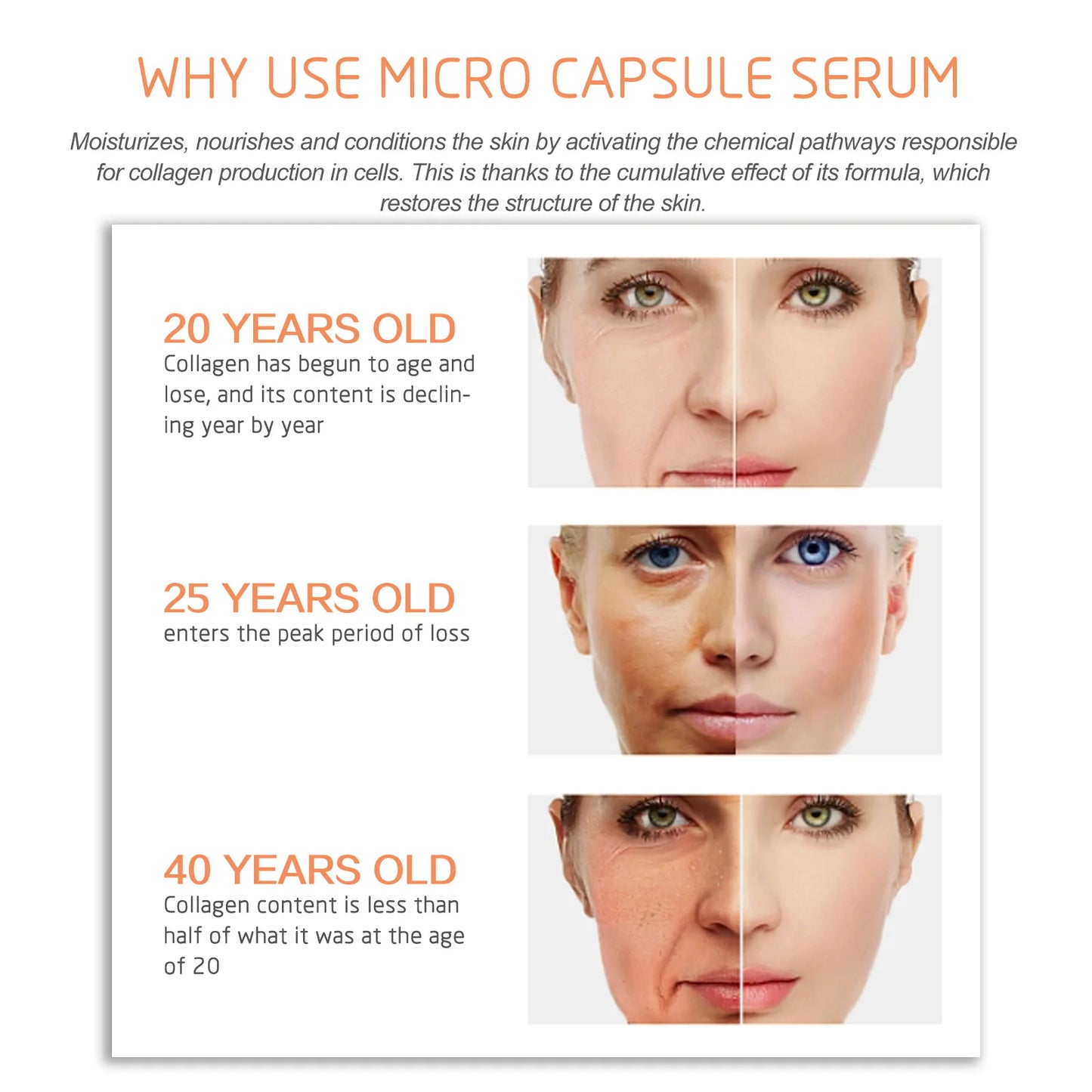 Hyaluronic Acid Anti Wrinkle Face Serum Wrinkles Removal Eye Face Lift Anti Aging Moisturizing Korean Skin Care Products 30ml