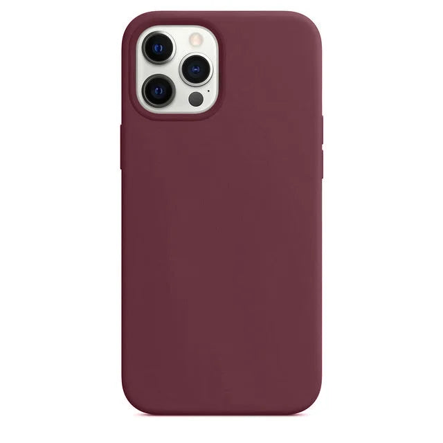 Original Official Logo Silicone Phone Cases for iPhone 11 12 13 14 Pro Max Skin for Apple iPhone 13 14 11 Full Cover Protector