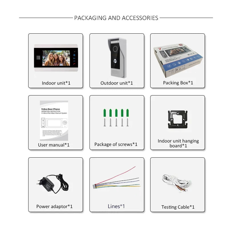 Home Video Intercom Home Night Vision Mobile Detection Doorbell Camera
