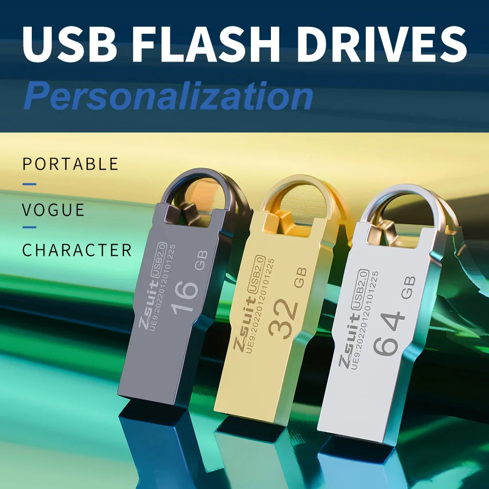 High Speed Memoria Flash Drives Pendrive 64GB 32GB Waterproof