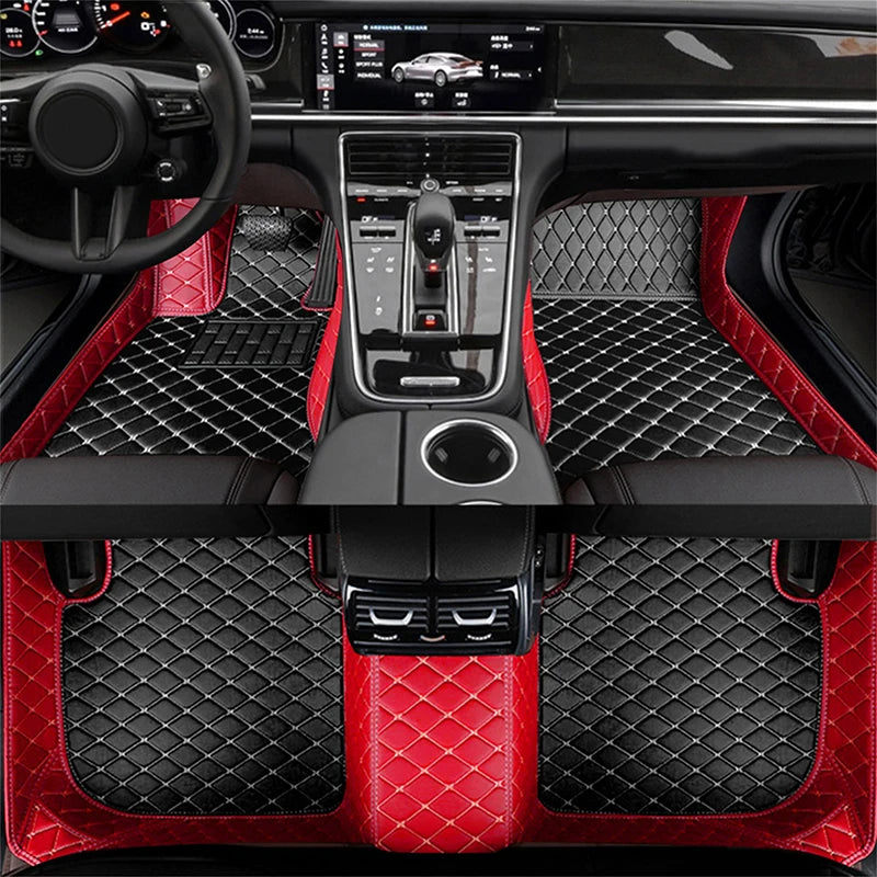 Carpets Car Floor Mats For Honda Fit Jazz 2007 2006 2005 2004 Auto Interior Styling Protect Waterproof Leather Rugs Decoration
