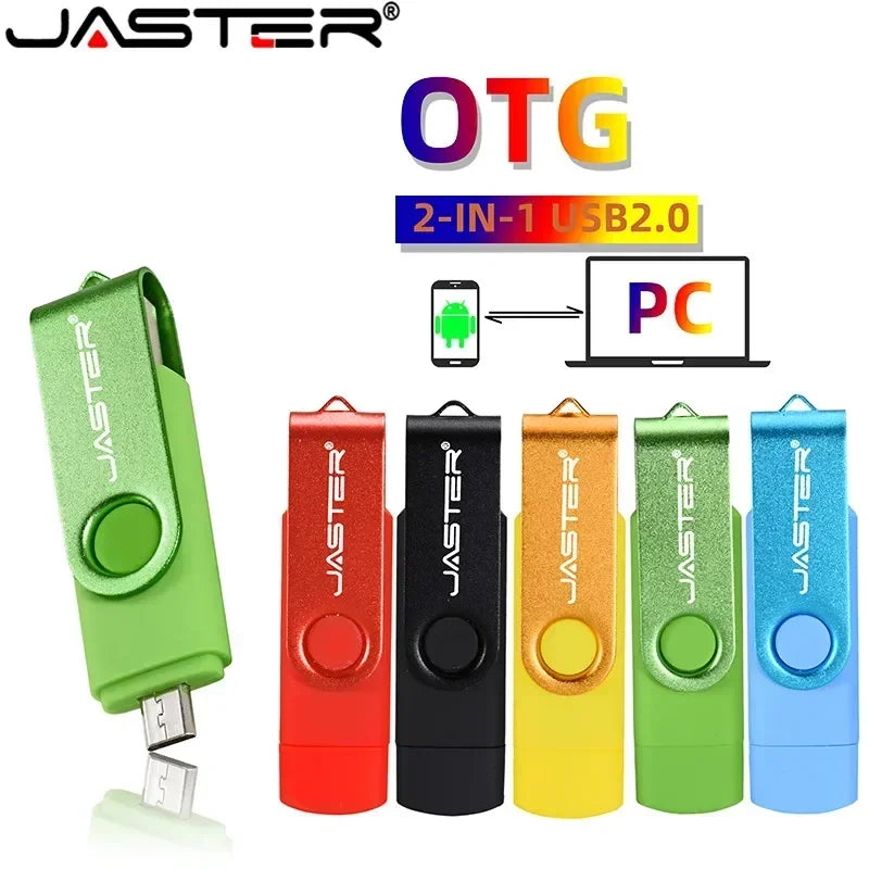 JASTER High Speed USB Flash Drive OTG Pen Drive 64gb 32gb USB Stick 16gb