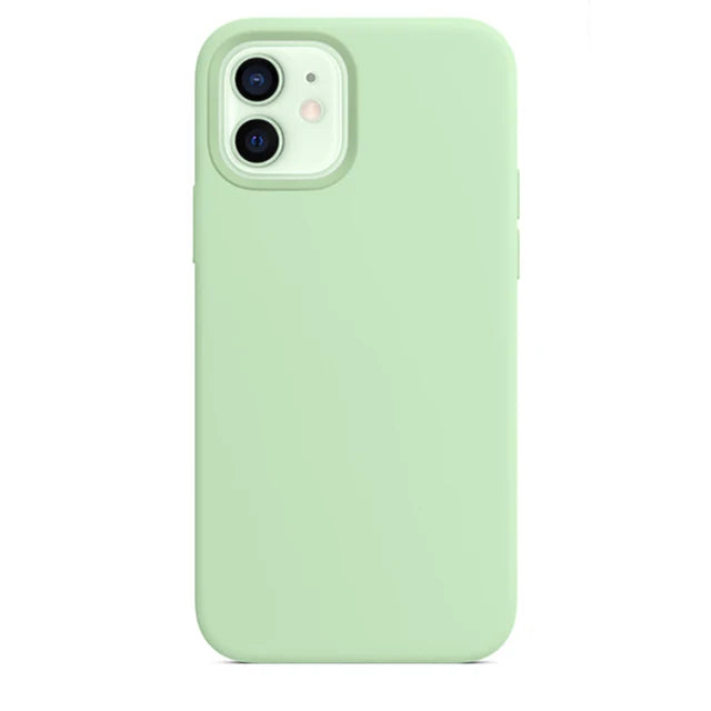 Original Official Logo Silicone Phone Cases for iPhone 11 12 13 14 Pro Max Skin for Apple iPhone 13 14 11 Full Cover Protector