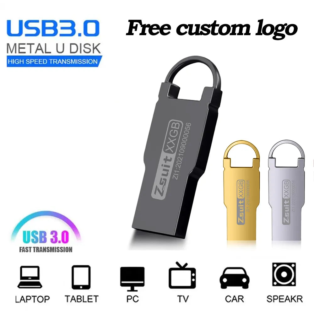 High Speed Memoria Flash Drives Pendrive 64GB 32GB Waterproof