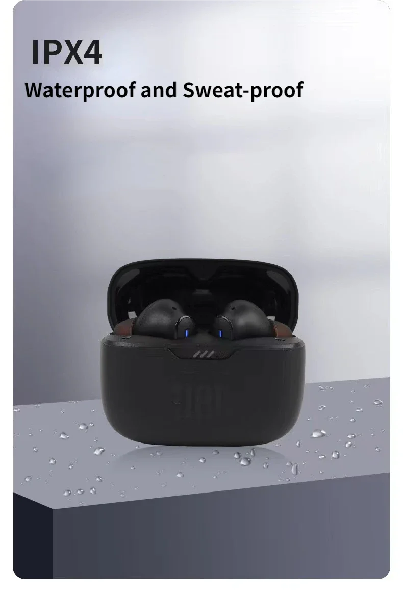 Original JBL Tune 230nc TWS Wireless Bluetooth Headset Stereo Bass Waterproof