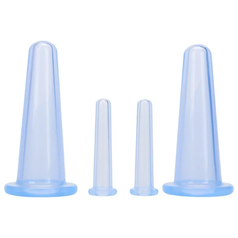 Jar Vacuum Cupping Cans for Massage Silicone Cupping Cup Vacuum Face Massage Cup For Face Body Care Unisex Durable