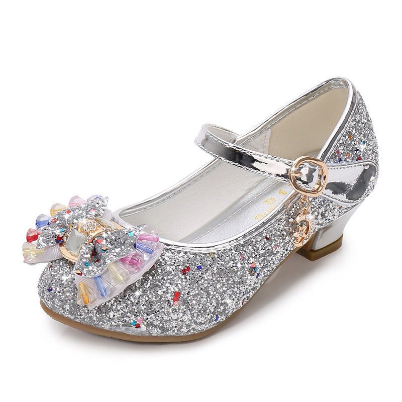 Girls princess leather shoes
