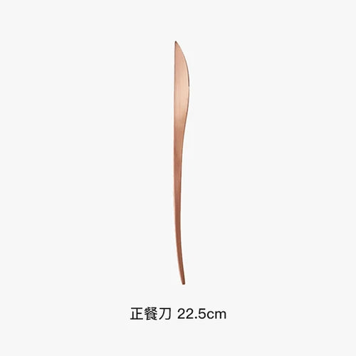 Cutipol | Duna Matte Copper Portugal Handmade Stainless Steel Knife, Fork and Spoon Dessert Dinner Tableware - Duna Matte Copper