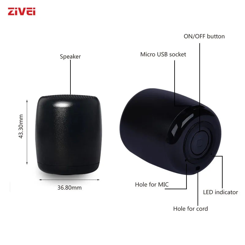 Small Bluetooth Speaker Stereo