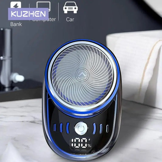 Mini Electric Travel Shaver For Men Pocket Size Portable Travel Car Home Razor Rechargeable Cordless Shaving Face Beard Razor