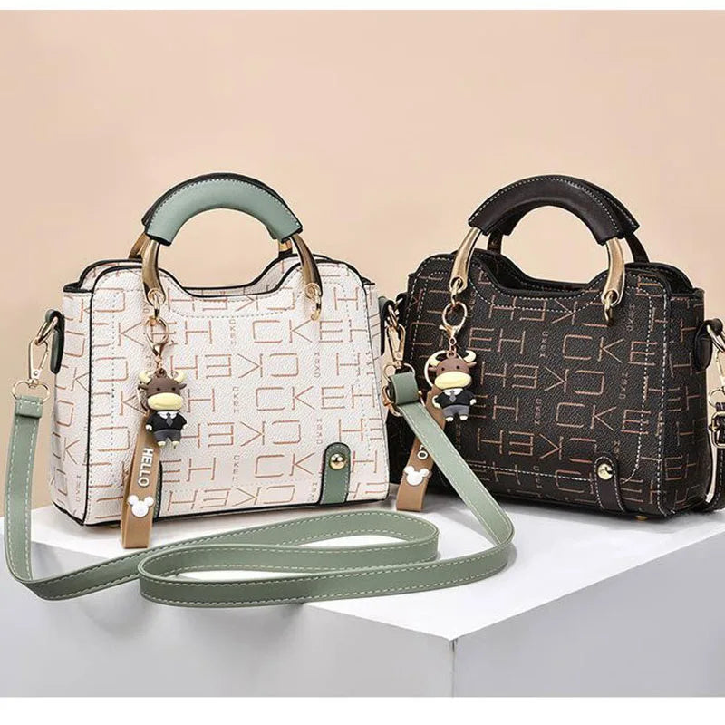 New brand shoulder Bag leather  Women's luxury designer handbag for  women European and American retro cross body Tote bags