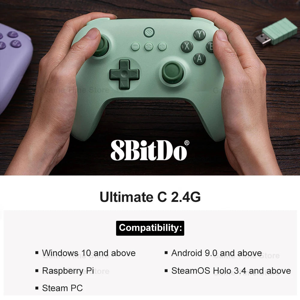 8BitDo - Ultimate C Wireless 2.4G Gaming Controller Gamepad for PC, Windows 10, 11, Steam PC, Raspberry Pi, Android