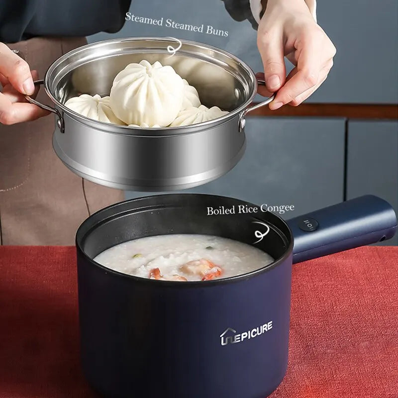 220V Multifunction Cooker Household Single/Double Layer Hot Pot Electric Rice Cooker Student Dormitory Mini Non-stick Pan Pots