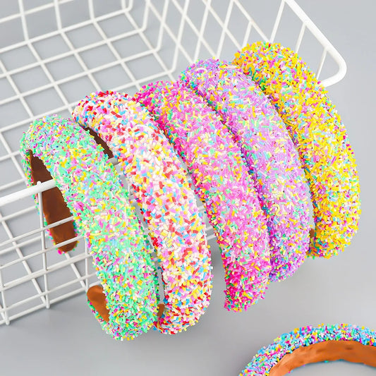 Sponge Padded Hairband Wide Headband Candy Color Headbands Adult Hair Jewley Accessories for Women Girls