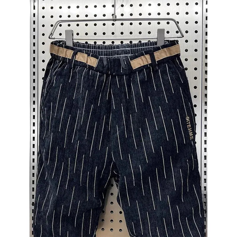 Pants Striped Hip Hop Streetwear