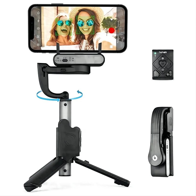 Hohem Official iSteady Q Selfie Stick For iphone Android Adjustable Selfie Stand Outdoor Holder Folding Gimbal Stabilizer