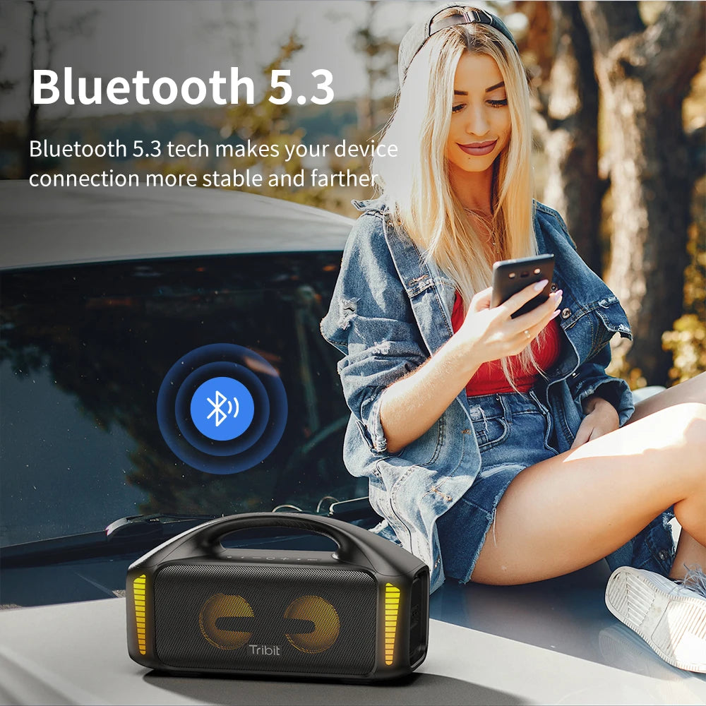 Tribit Portable Bluetooth Speaker 90W StormBox Blast Outdoor Wireless