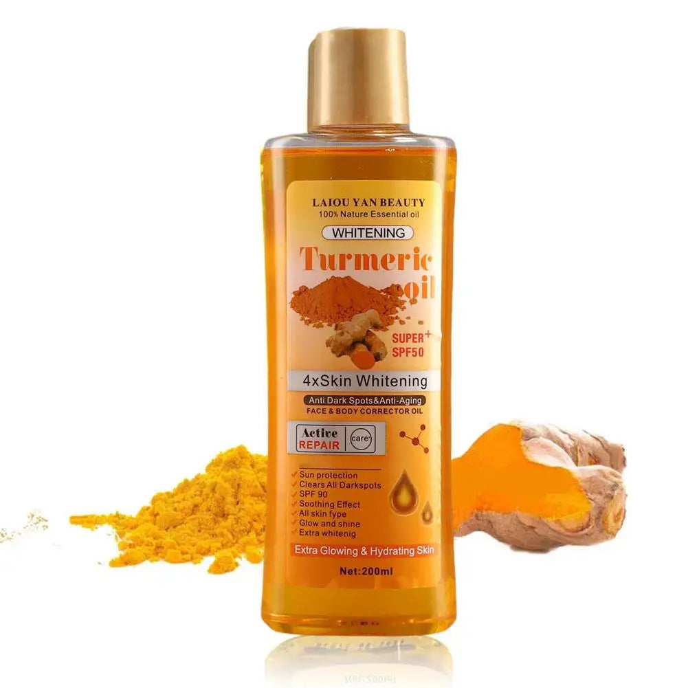 Turmeric Remove Dark Spots Essential Oil for Women Moroccan Ginger Anti Wrinkle Serum Men Whitening Moisturizing Skin Care