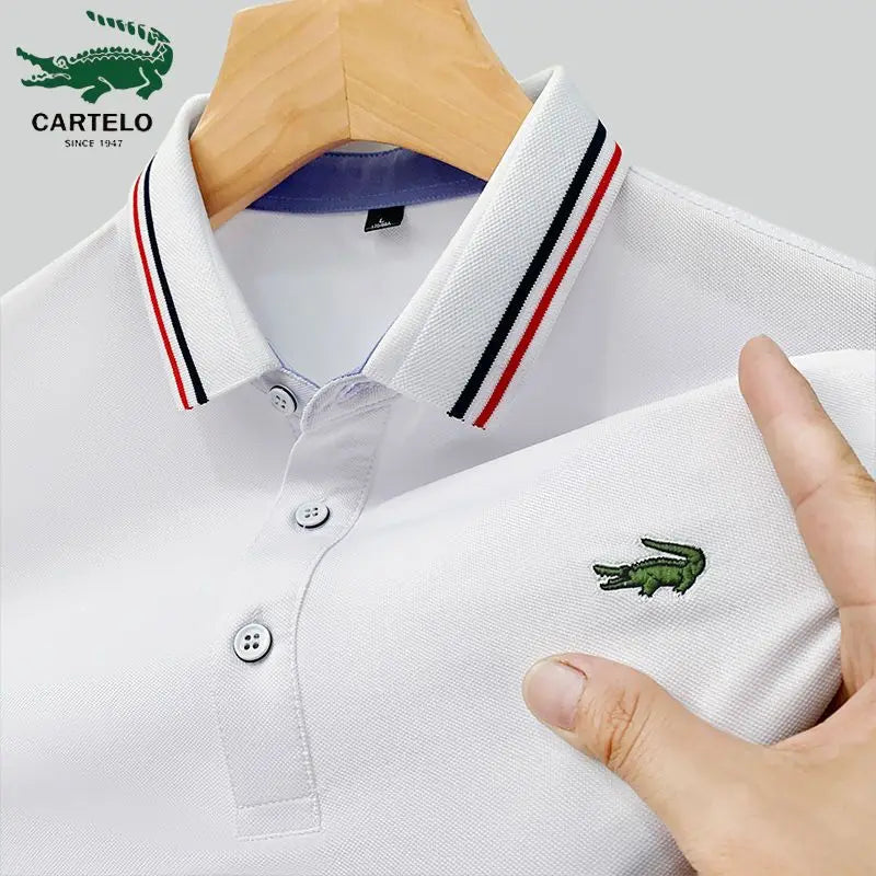 Summer Luxury Business Polo Shirts Men