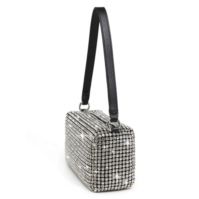 Women's bag  AW New Rhinestones Handbags for Women Bags Diamonds Shoulder Bag Purse Ladies Female Crossbody Bag shining bag