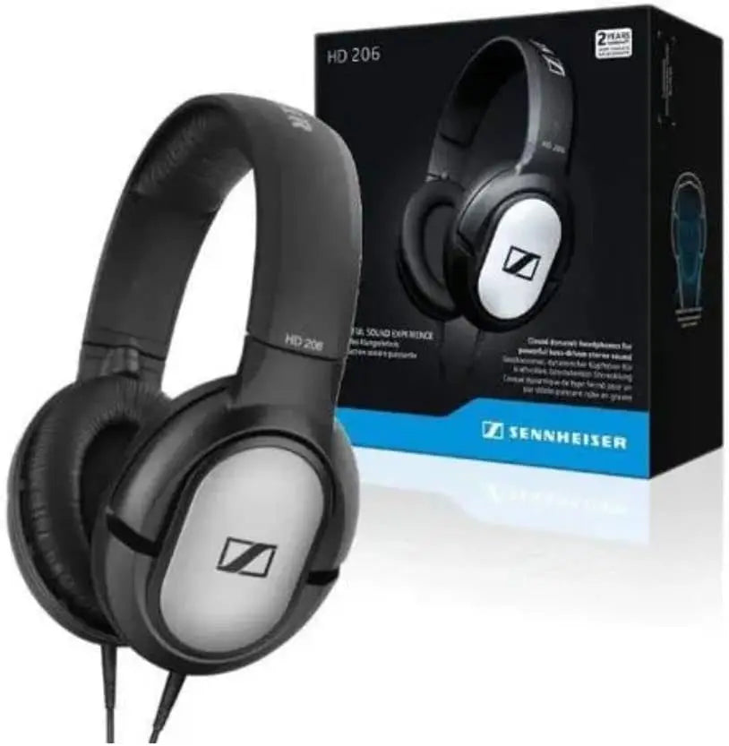 Sennheiser HD 206 Stereo Headphone Wireless Bluetooth Headphones Comfort Active Noise Reduction Hi Fi Headset Bass Earbuds