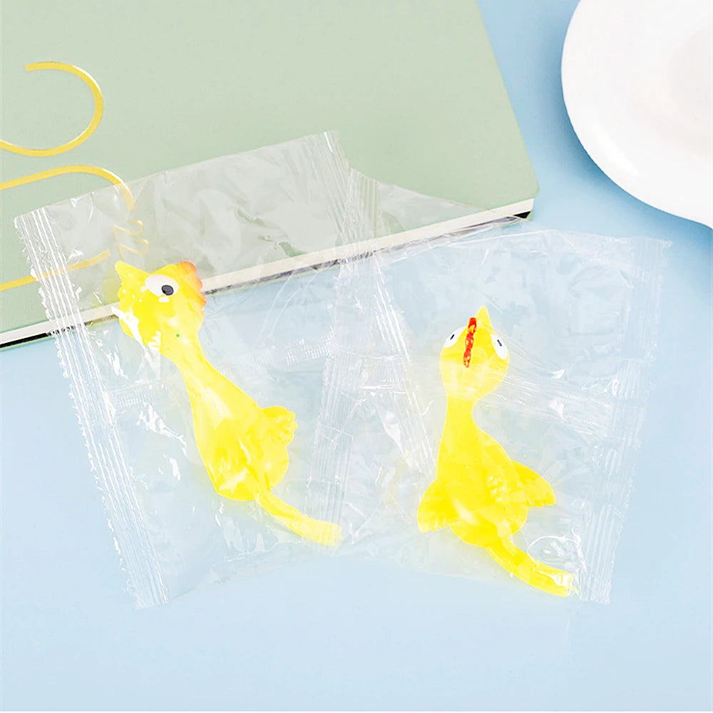 30Pcs Fun Soft Plastic Finger Catapult Chicken Game Kids Birthday Party Gift Piñata Filler Back to School Gift Prize Pack Toys