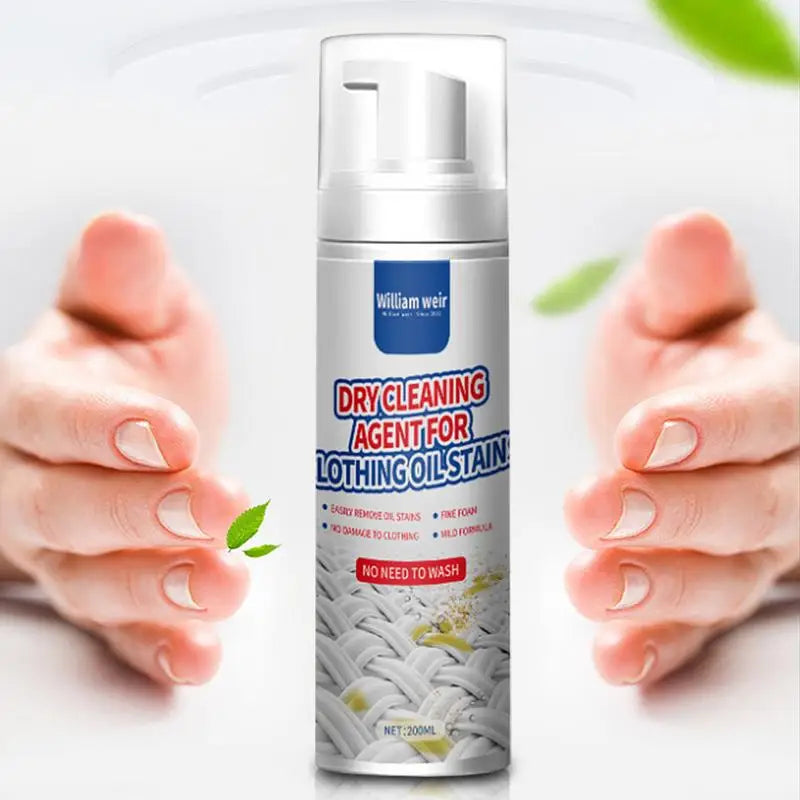 200ml Dry Cleaner For Clothing Oil Stains Dry Care Stain Remover Dry Cleaning Agent Erase Spray For Stains Removal On Clothes