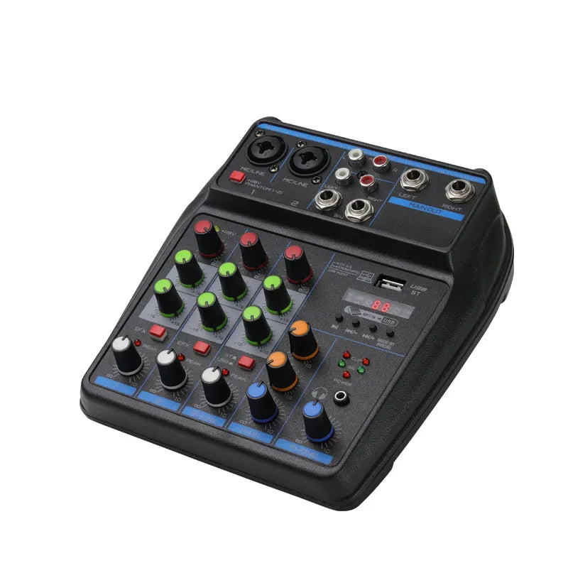 4 Channel Mixer DJ Mixing Console
