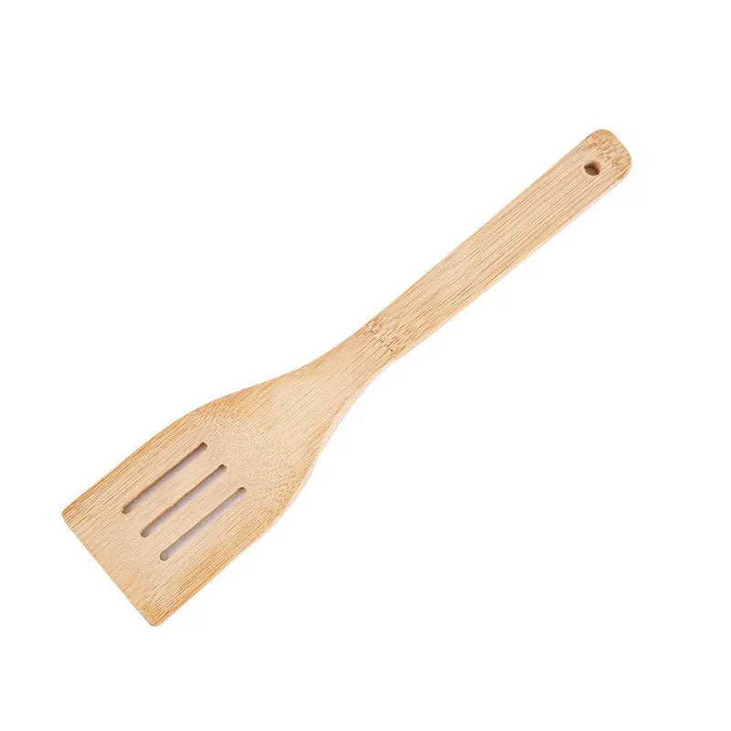 5pcs Set Of Bamboo Shovel Spoon Kitchen Utensils